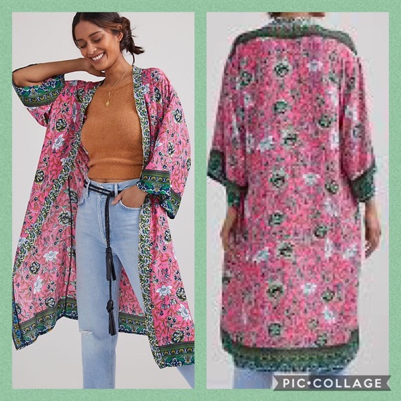 Anthropologie Accessories - Anthro Floral Vine Kimono NWT, OS but fits M/L